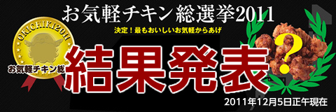 お気軽チキン総選挙2011